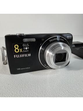 Fujifilm Digital Camera FinePix JZ250 16.0MP Black - Battery Charger SD Card
